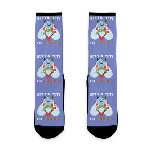 Gettin' Yeti for Christmas Socks